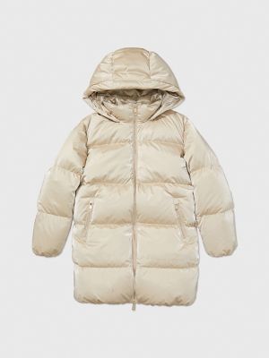 Monogram Puffer Jacket Beige