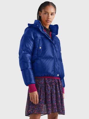 High shine puffer jacket tommy hilfiger online