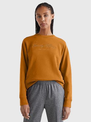 Tommy hilfiger yellow online sweatshirt women's