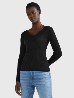 Tommy hilfiger cheap black jumper womens