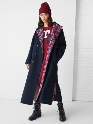 tommy hilfiger maxi coat