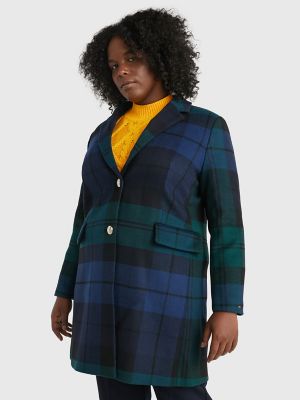 Tommy hilfiger best sale tartan coat