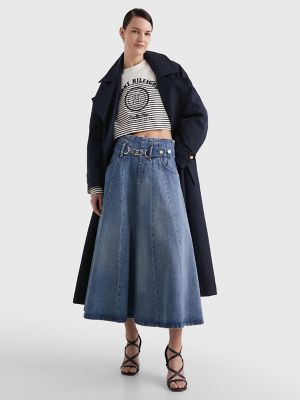 Tommy hilfiger outlet denim midi skirt