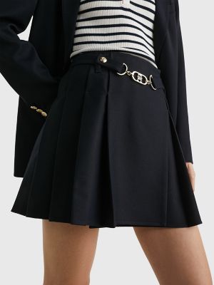 Signature Buckle Wool Twill Skirt - Women - Ready-to-Wear