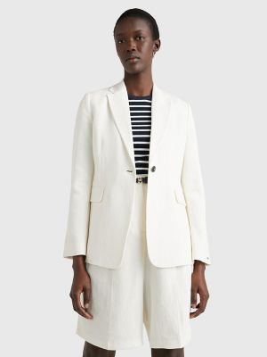 Solid Linen Blazer