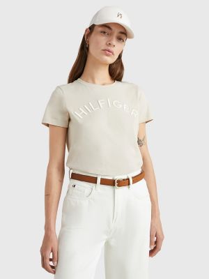 Hilfiger Logo T-Shirt, Light Sandalwood