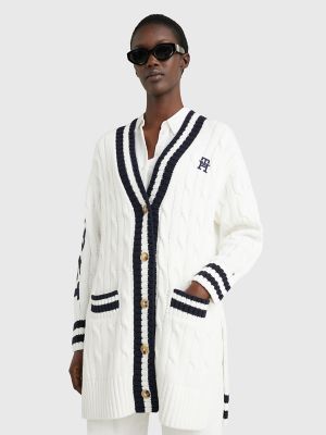 Monogram Hilfiger Cardigan USA Tommy Cable |