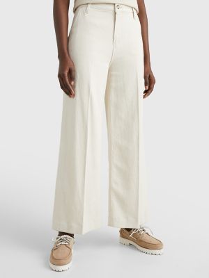 High Waist Wide-Leg Pleated Jean | Tommy Hilfiger USA