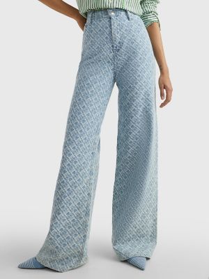 Monogram Jacquard Jeans - Women - Ready-to-Wear