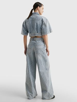 Monogram Wide-Leg Jean | Tommy Hilfiger USA