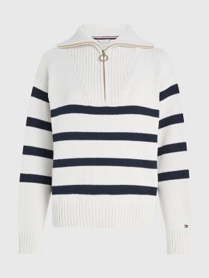 Stripe Half-Zip Sweater | Tommy Hilfiger USA