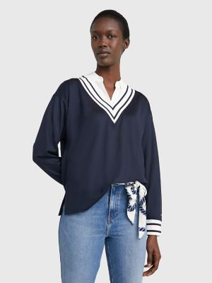 Tommy hilfiger clearance v neck jumper