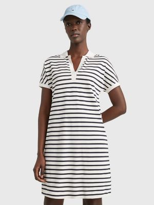 Relaxed Fit Stripe Polo Dress | Tommy Hilfiger USA