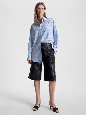 Tommy Hilfiger Women's Monogram Fil Coupe Midi Shirtdress