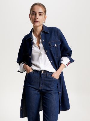 Long-Sleeve Denim Shirtdress | Tommy USA Hilfiger