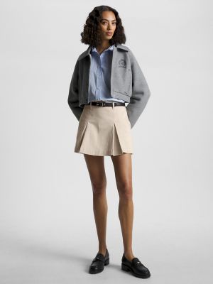 Pleated Chino Mini Skirt | Tommy Hilfiger USA