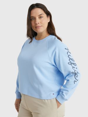 Tommy Jeans USA logo sweatshirt in blue