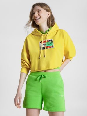 Tommy hilfiger cheap yellow hoodie women's