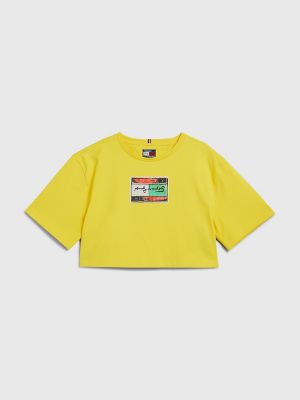 Tommy Hilfiger TOMMY HILFIGER X ANDY WARHOL FLAG CROPPED TEE - T