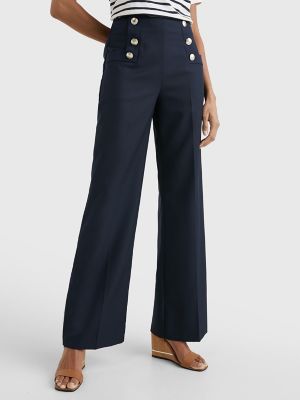 Straight Fit Nautical Pant, Navy
