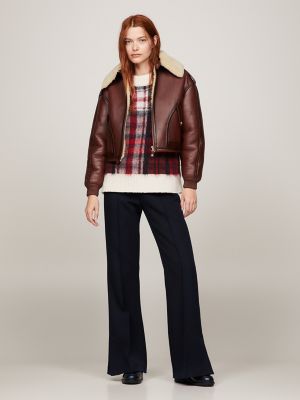 Tommy hilfiger cheap shearling jacket