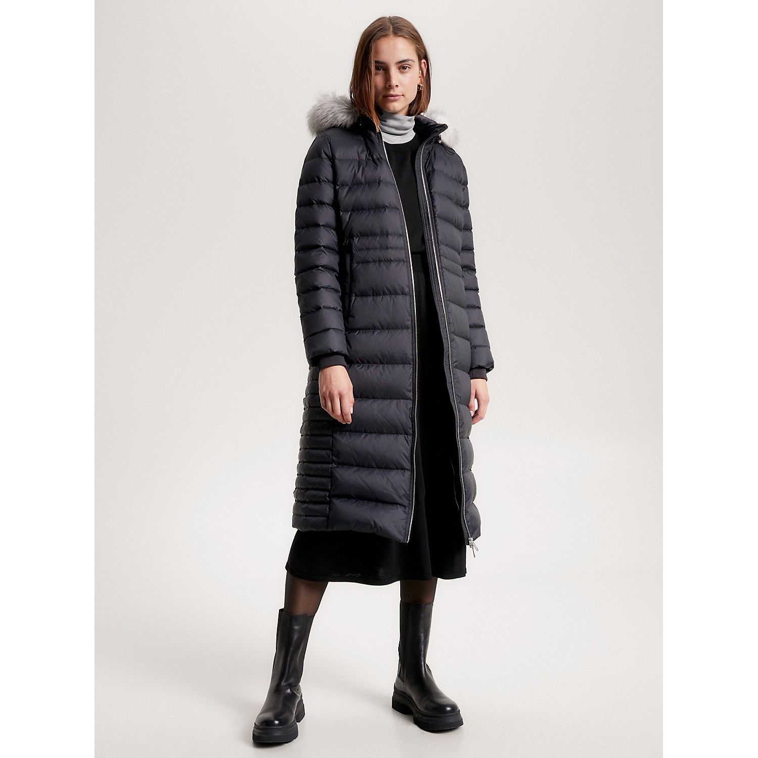 TOMMY HILFIGER Hooded Down Maxi Coat