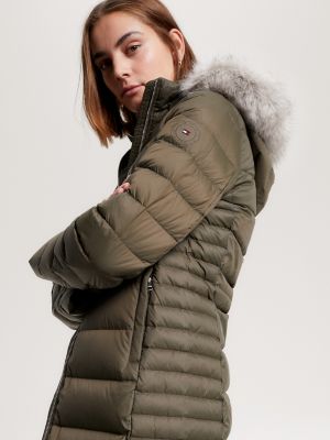 TIMIFIS Women's Winter Snow Jacket Long Furs Puffer Coat With Removable  Faux Furs Maxi Down Parka Puffer Jacket Coat-Green - Fall/Winter Clearance  