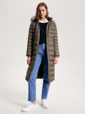 Tommy hilfiger fitted maxi on sale coat