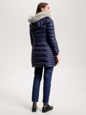 Tommy hilfiger best sale fluffy hood coat