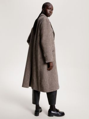 Tommy hilfiger hot sale houndstooth coat