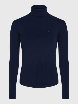 Slim Fit Ribbed Turtleneck T-Shirt