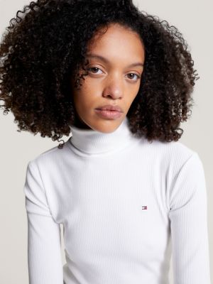 Slim Fit Ribbed Turtleneck T-Shirt | Tommy Hilfiger