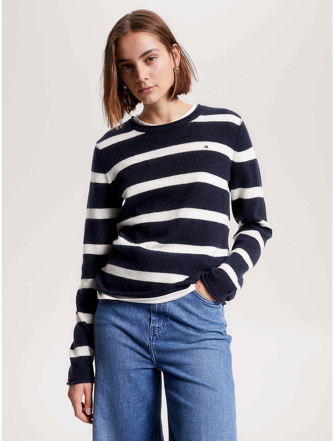 Tommy Hilfiger Women's Wool Crewneck Sweater