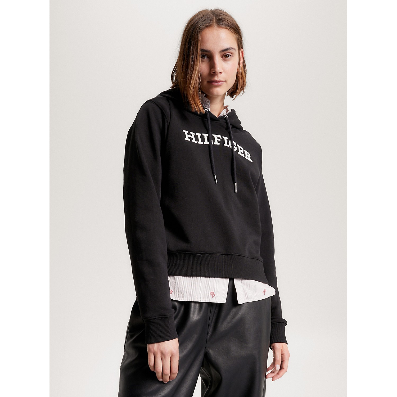 TOMMY HILFIGER Embroidered Monotype Logo Hoodie