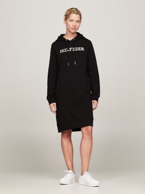 Embroidered Monotype Hoodie Dress USA | Hilfiger Tommy