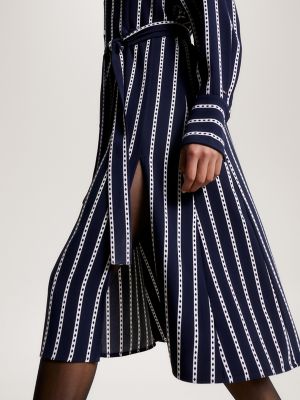 Argyle Stripe Crepe Shirtdress | Tommy Hilfiger USA