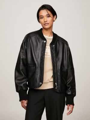 Leather Bomber Jacket