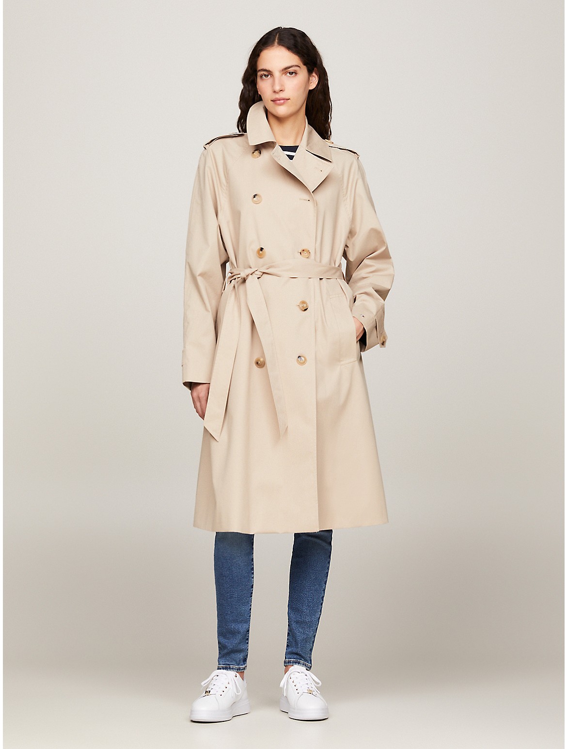 Tommy Hilfiger Women's Cotton Trench Coat