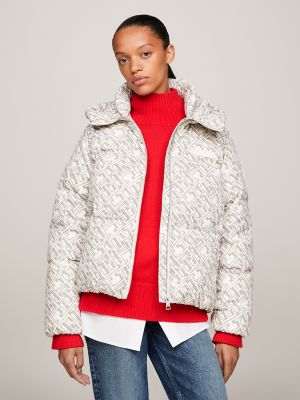 Tommy Hilfiger Women's New York Sketch Monogram Puffer Jacket