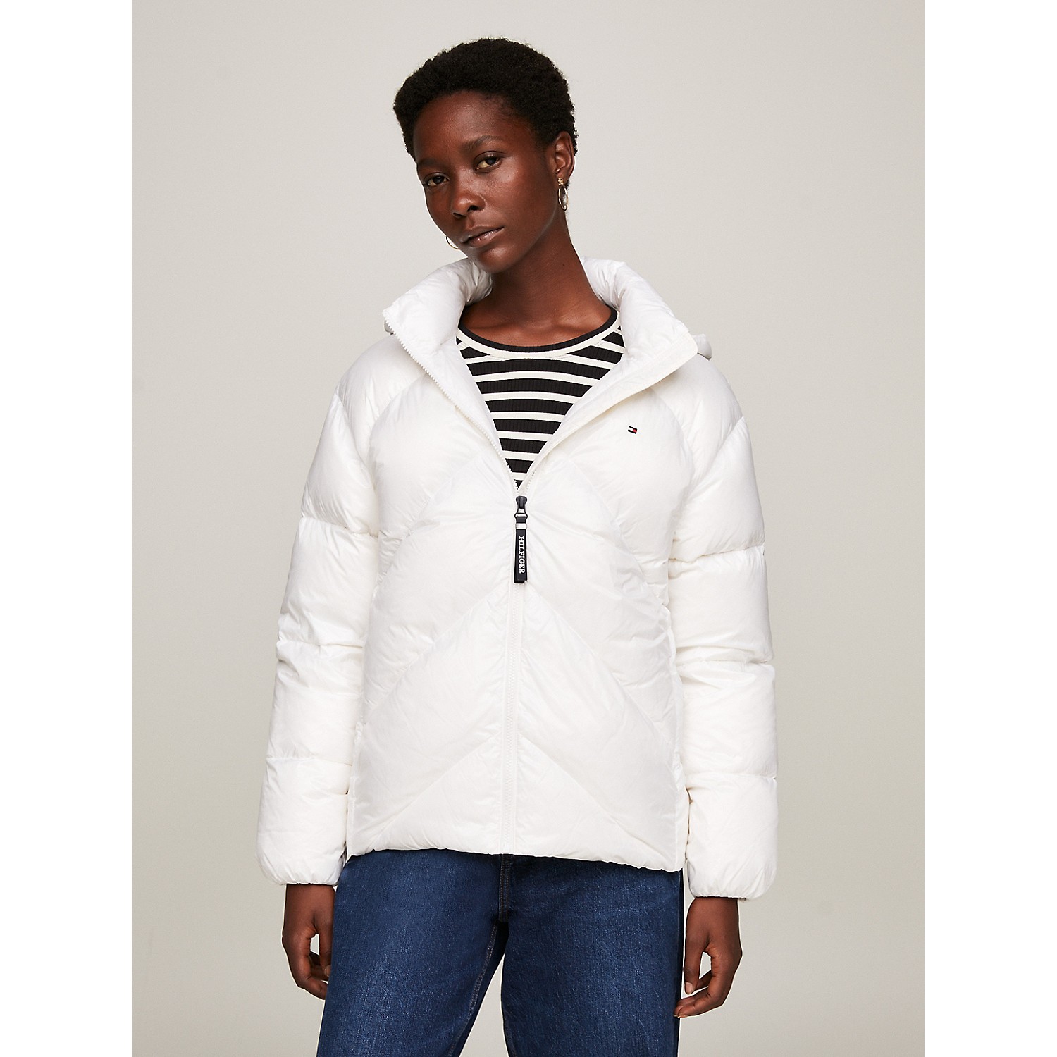TOMMY HILFIGER Hooded Duck Down Puffer Jacket
