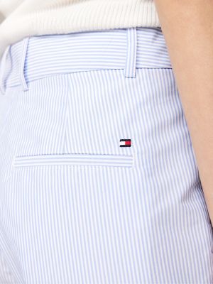 Slim Straight Fit Stripe Poplin Pant | Tommy Hilfiger USA