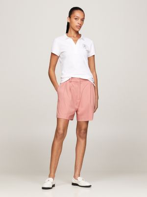 Pleated Chino Short, Teaberry Blossom
