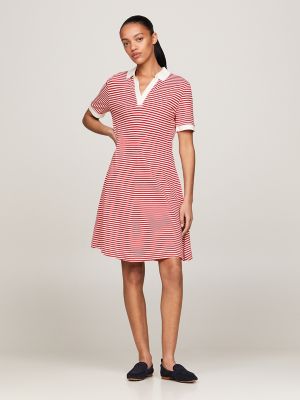 Women's Branded Cotton Jersey Polo Dress - Women's Dresses - New