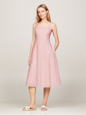 Light pink tommy hilfiger dress best sale