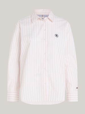 Relaxed Fit TH Monogram Stripe Shirt