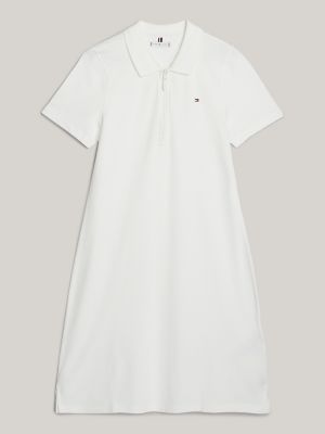 Slim Fit 1985 Polo Dress, Ecru