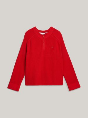 Tommy hilfiger red sweater sale