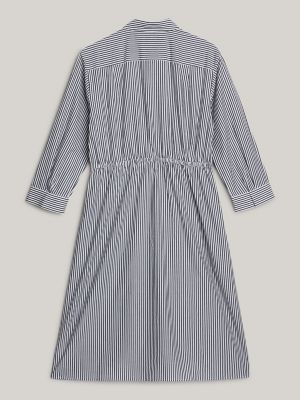 Belted Stripe Midi Shirtdress | Tommy Hilfiger USA