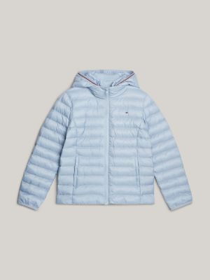 Hooded Puffer Jacket, Breezy Blue