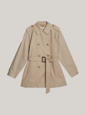 Belted Trench Coat, Beige